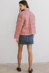 Kadee Quilted Jacket in Burgundy - FINAL SALE
