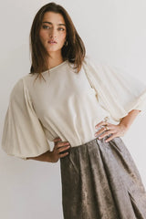 Nadine Blouse in Bone - FINAL SALE