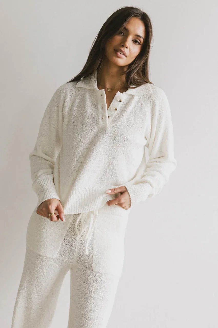 Breck Knit Sweater in Cream - FINAL SALE
