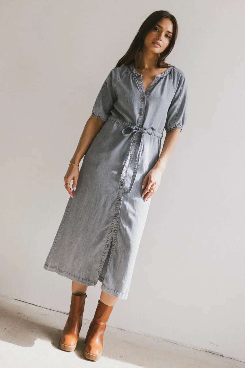 Marigold Denim Midi Dress - FINAL SALE
