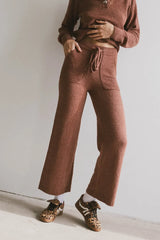 Breck Knit Pants in Brick - FINAL SALE
