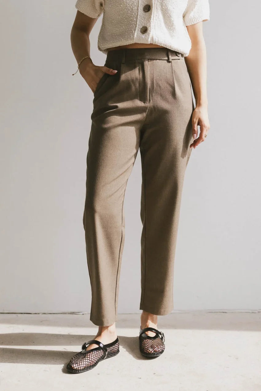 Kamryn Trouser in Mocha - FINAL SALE