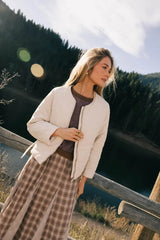 Zola Quilted Jacket in Bone - FINAL SALE