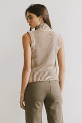Monroe Zip Up in Mocha - FINAL SALE