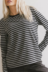 Reggie Striped Top in Grey - FINAL SALE