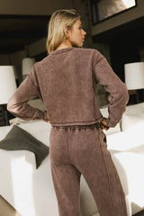 Odie Knit Sweater in Burgundy - FINAL SALE