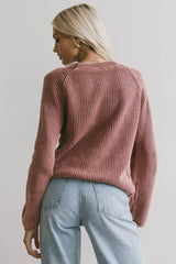 Aveline Knit Sweater in Red - FINAL SALE
