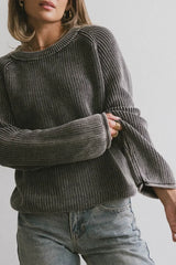 Aveline Knit Sweater in Black - FINAL SALE