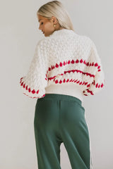 Inara Knit Sweater in Red - FINAL SALE