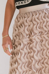 Yani Ruffle Tulle Maxi Skirt in Mauve - FINAL SALE