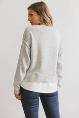 Marcel Knit Sweater in Grey - FINAL SALE