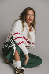 Inara Knit Sweater in Red - FINAL SALE