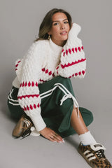 Inara Knit Sweater in Red - FINAL SALE
