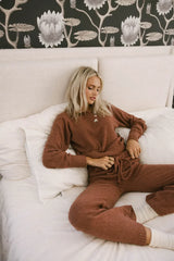 Breck Knit Pants in Brick - FINAL SALE