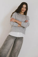 Marcel Knit Sweater in Grey - FINAL SALE