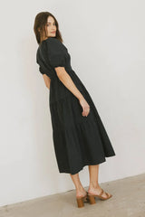 Leandra Midi Dress in Navy - FINAL SALE