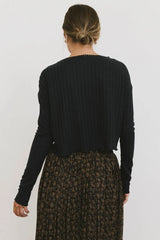 Marin Knit Top in Navy - FINAL SALE