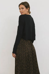 Marin Knit Top in Navy - FINAL SALE