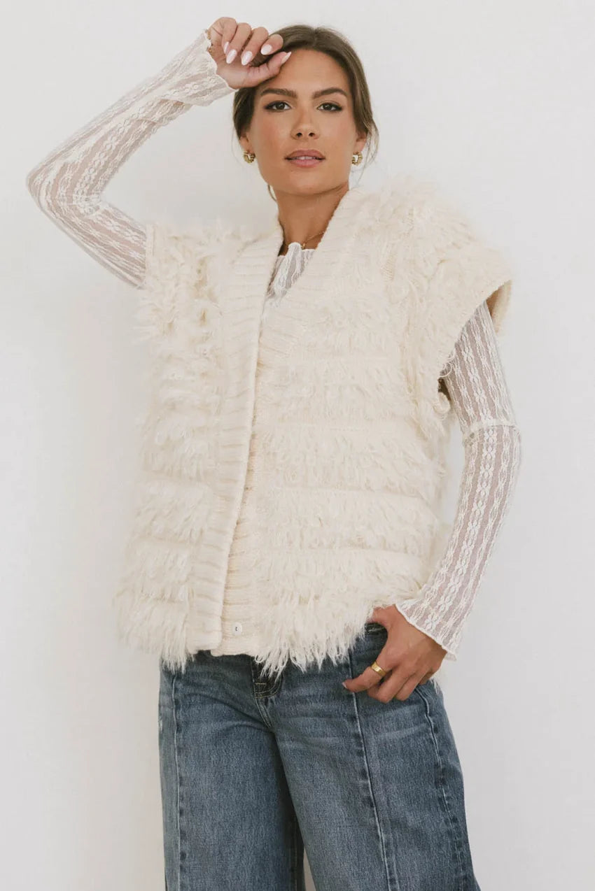 Ratanna Texture Knit Cardigan - FINAL SALE