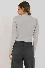 Hallie Top in Grey - FINAL SALE