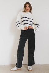 Inara Knit Sweater in Navy - FINAL SALE