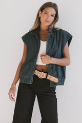 Larkin Denim Vest - FINAL SALE
