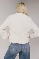 Zola Quilted Jacket in Bone - FINAL SALE