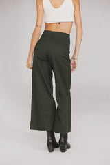 Aspen Wide Leg Pants in Hunter Green - FINAL SALE