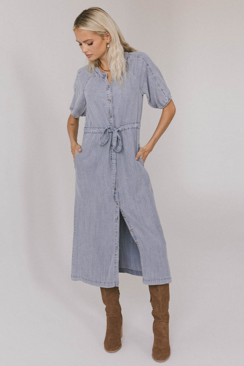 Marigold Denim Midi Dress - FINAL SALE
