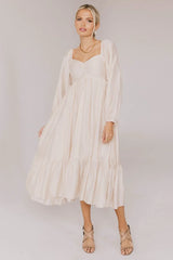 Rael Midi Dress in Natural - FINAL SALE