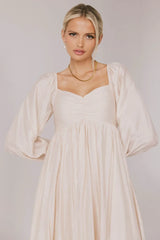 Rael Midi Dress in Natural - FINAL SALE