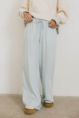 Luisa Wide Leg Pants in Blue - FINAL SALE