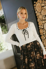 Swenn Ribbed Top in Ivory - FINAL SALE