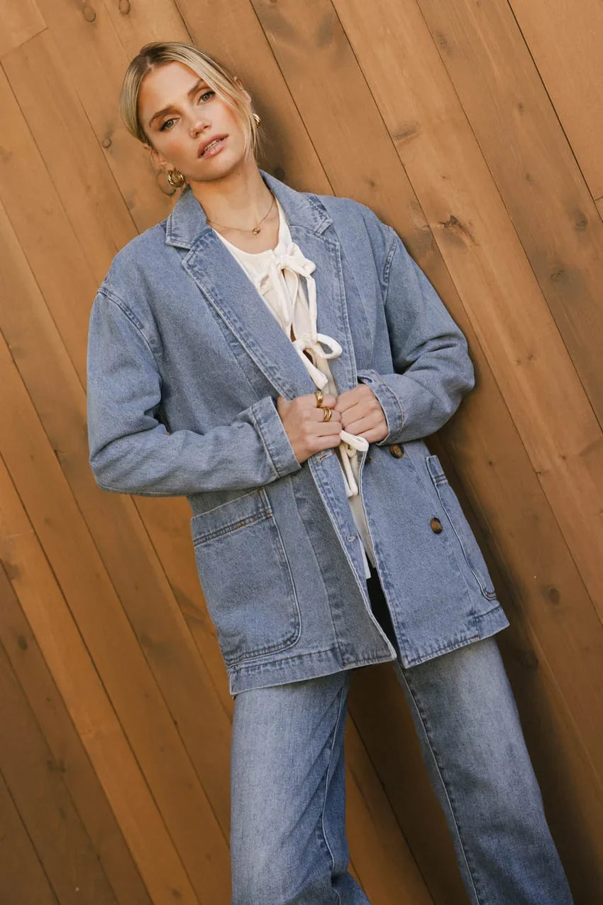 Hesper Denim Blazer - FINAL SALE