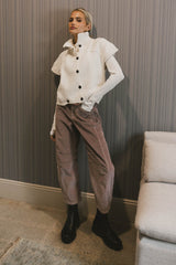 Sadie Knit Cardigan in Ivory - FINAL SALE