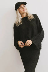 Charlotte Knit Sweater in Black - FINAL SALE