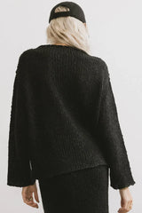 Charlotte Knit Sweater in Black - FINAL SALE