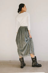 Grace Floral Tulle Skirt in Teal - FINAL SALE