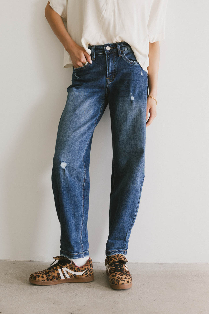 Tara Cuffed Barrel Jeans - FINAL SALE