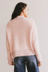 Carla Fuzzy Knit Sweater in Pink - FINAL SALE