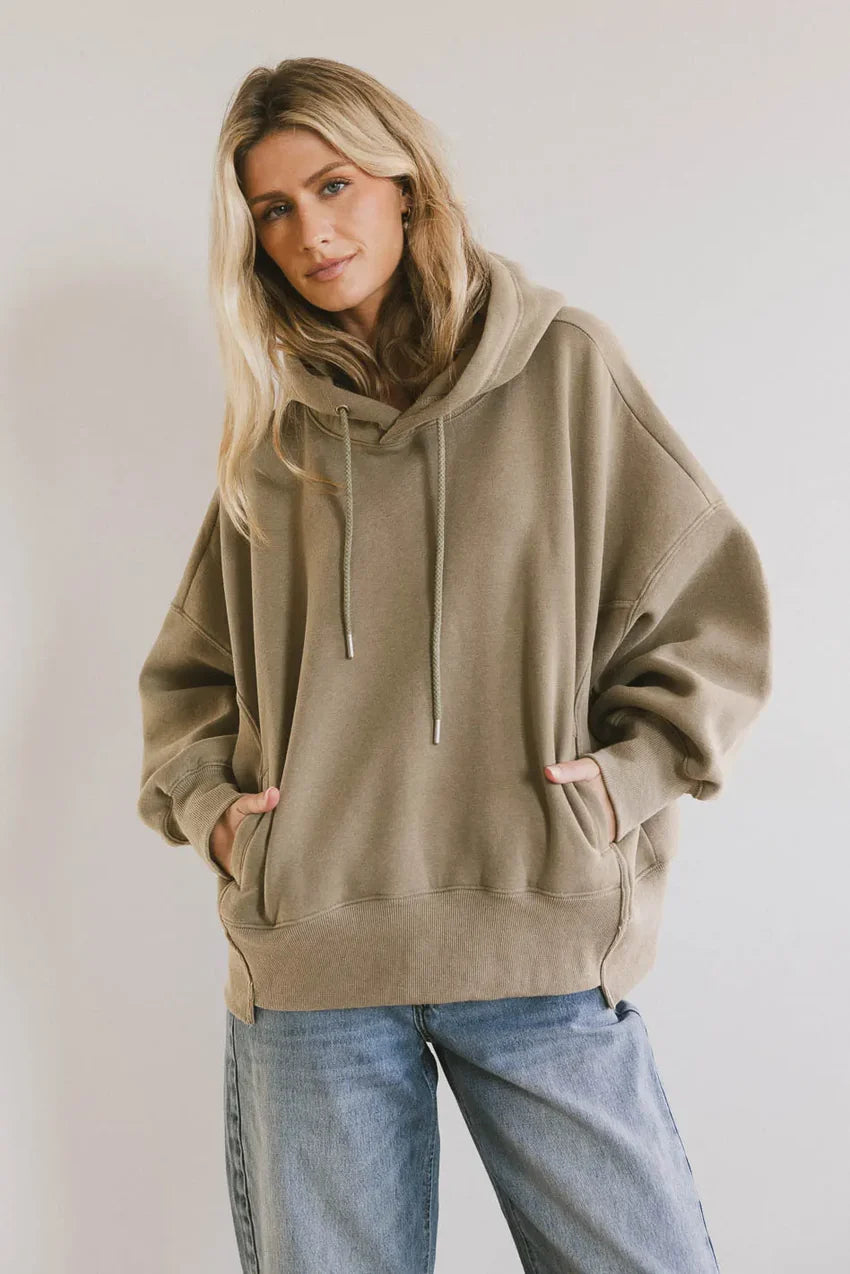 Andie Oversized Hoodie in Sage - FINAL SALE