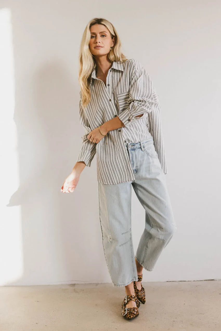 Sailor Striped Button Up - FINAL SALE