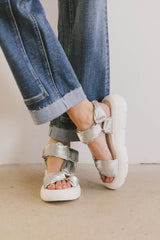 Seychelles Light Up Platform Sandals in Silver - FINAL SALE
