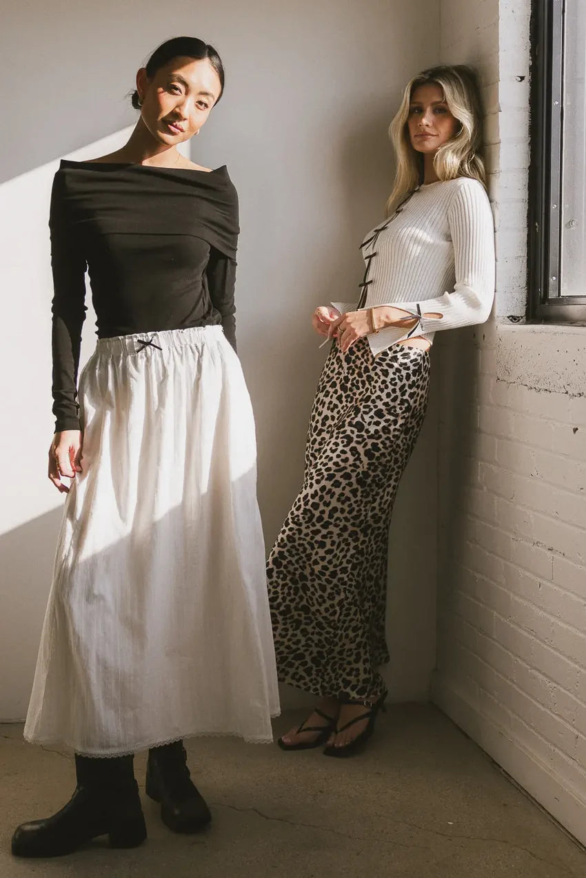Jessica Bardot Top in Black - FINAL SALE