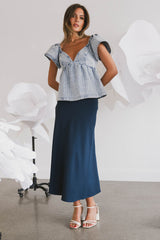 Kamila Skirt in Navy - FINAL SALE