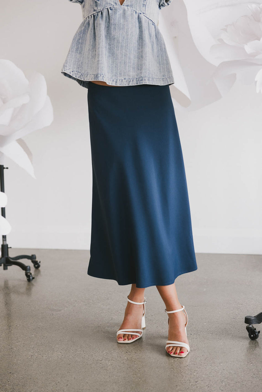 Kamila Skirt in Navy - FINAL SALE