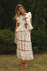 Inara Floral Midi Skirt - FINAL SALE