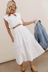 Bridget Embroidered Balloon Top - FINAL SALE