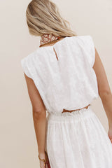 Bridget Embroidered Balloon Top - FINAL SALE
