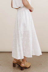 Bridget Embroidered Midi Skirt - FINAL SALE